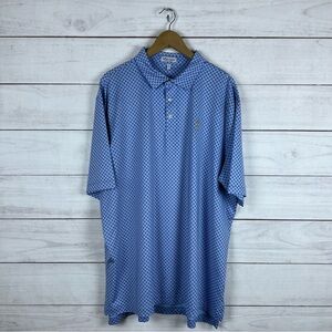 Peter Millar Summer Comfort The Players Skull Print Golf Polo Shirt XXL